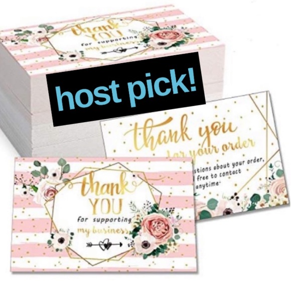 Other - 🌸50 Premium Thank you cards- Floral